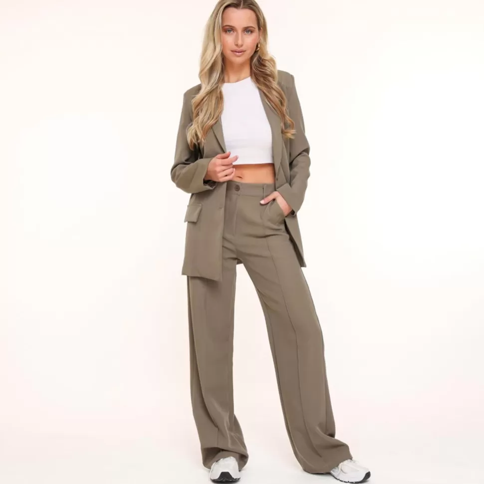 Missen Olivia & Kate Army Groene Basic-Pantalon