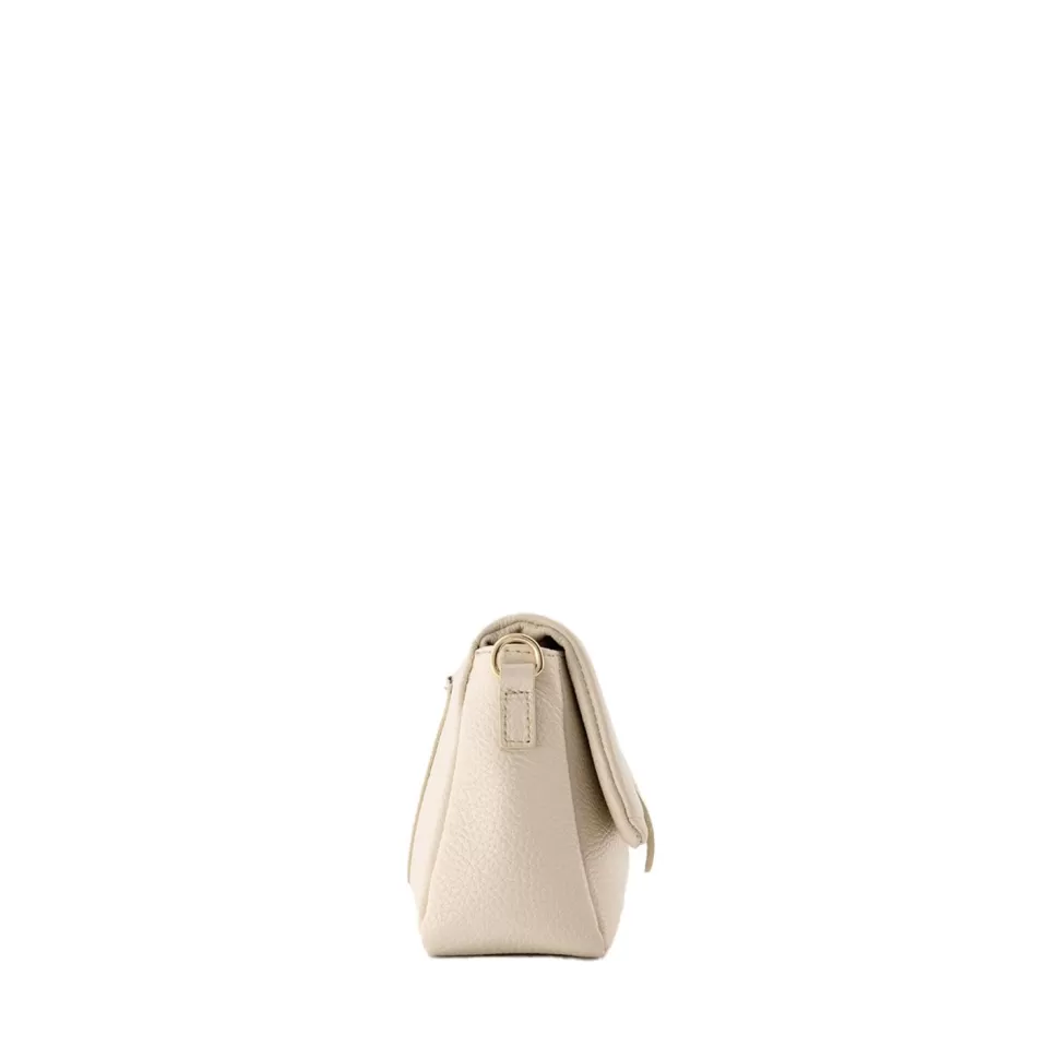 Missen Olivia & Kate Beige Leren Horizontale Puffy-Tas