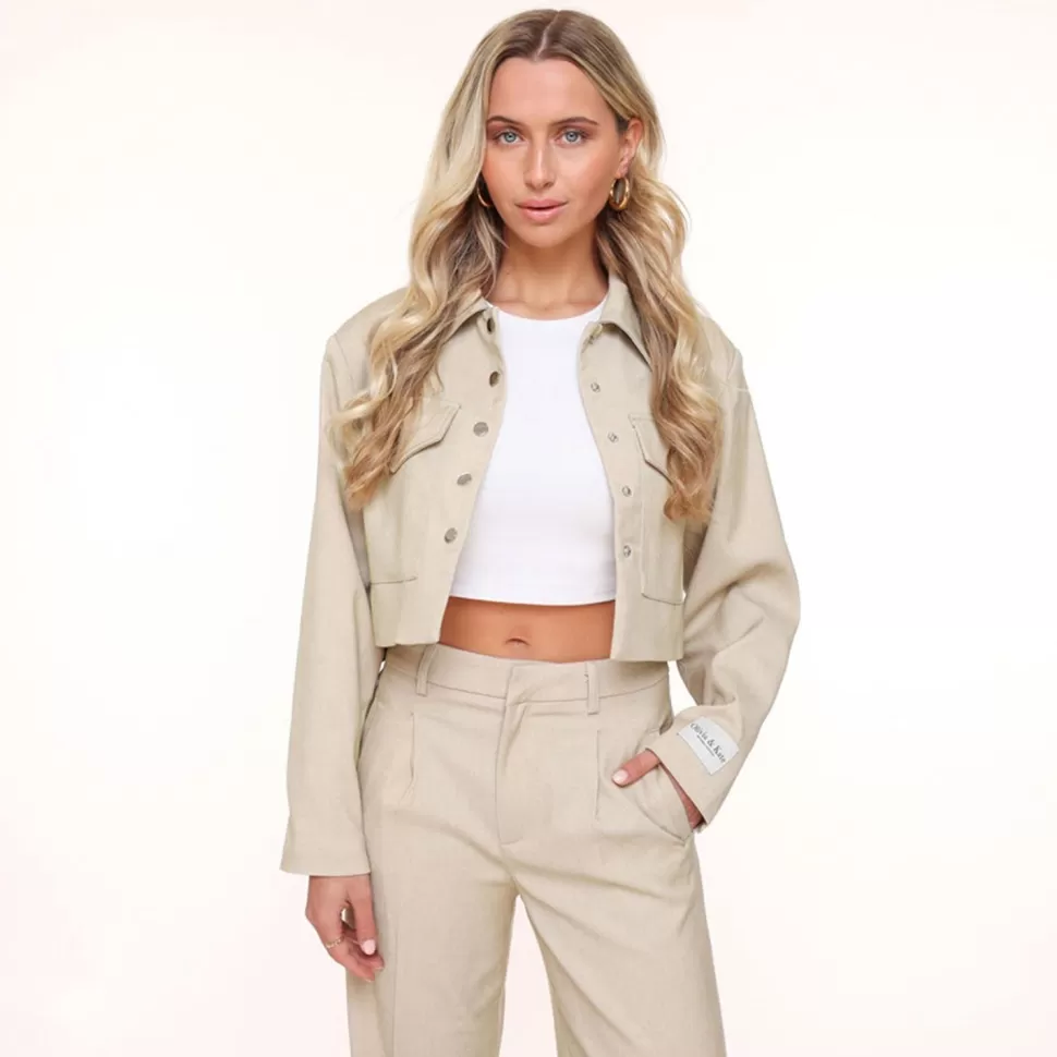 Missen Olivia & Kate Beige Studio Cropped-Jasje