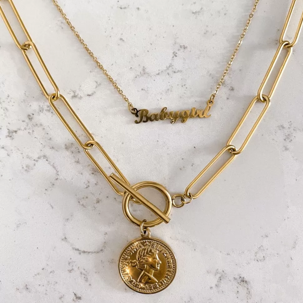 Missen Olivia & Kate Coin Chain Golden-Necklace