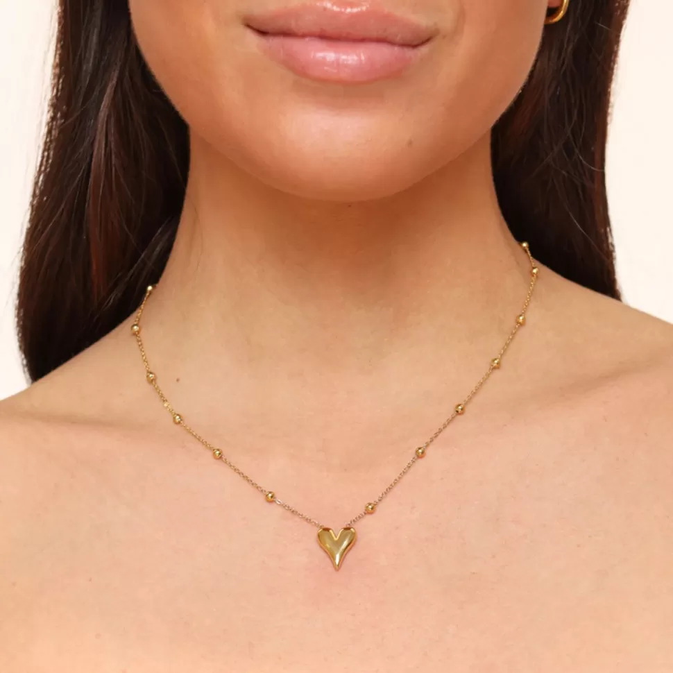 Missen Olivia & Kate Gouden Statement Hartjes-Ketting