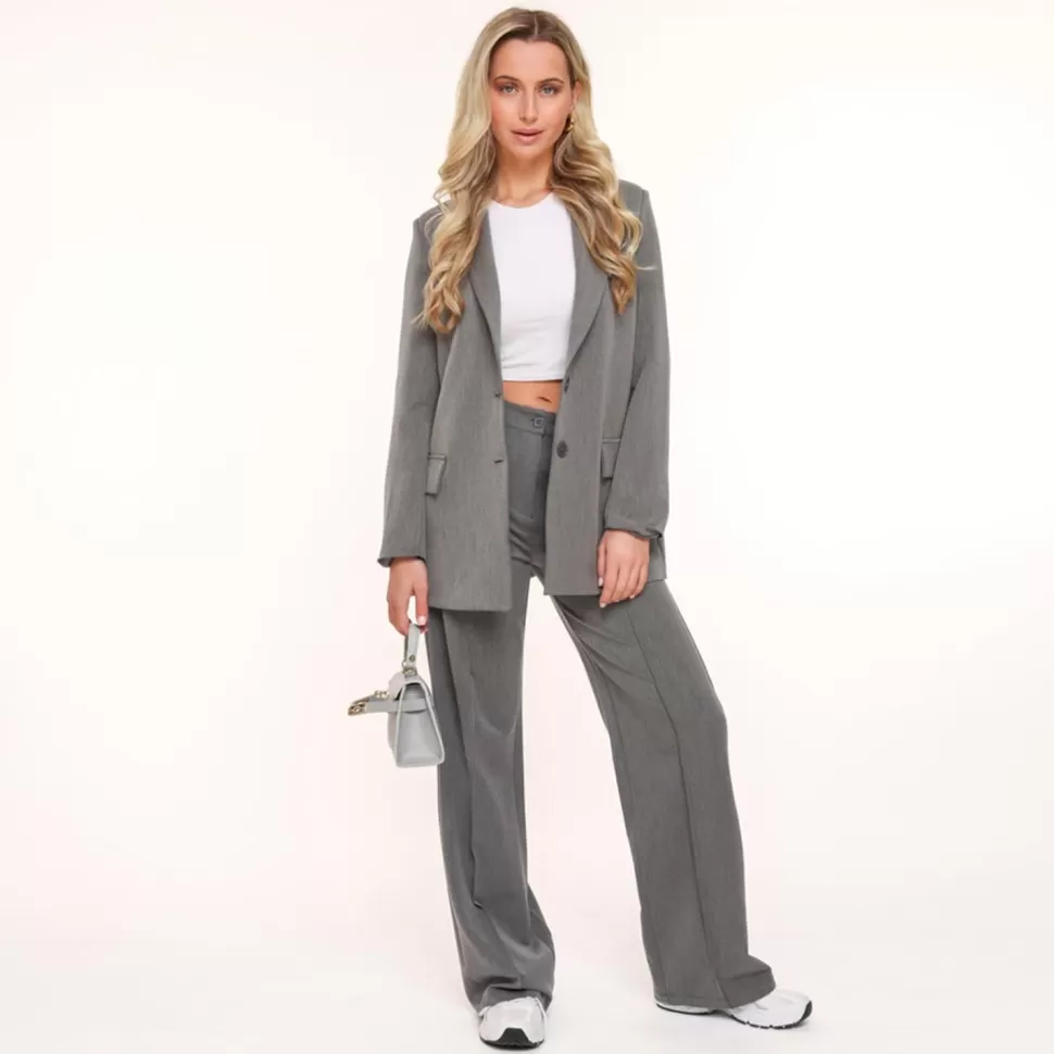 Missen Olivia & Kate Grijze Basic-Blazer