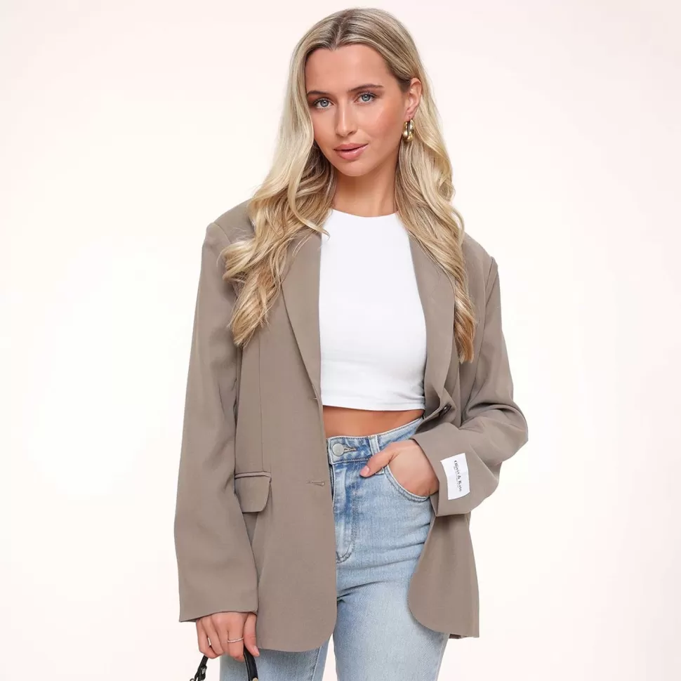 Missen Olivia & Kate Taupe Studio Basic-Blazer