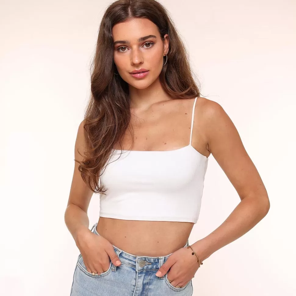 Missen Olivia & Kate Witte Basic Bandeau-Top