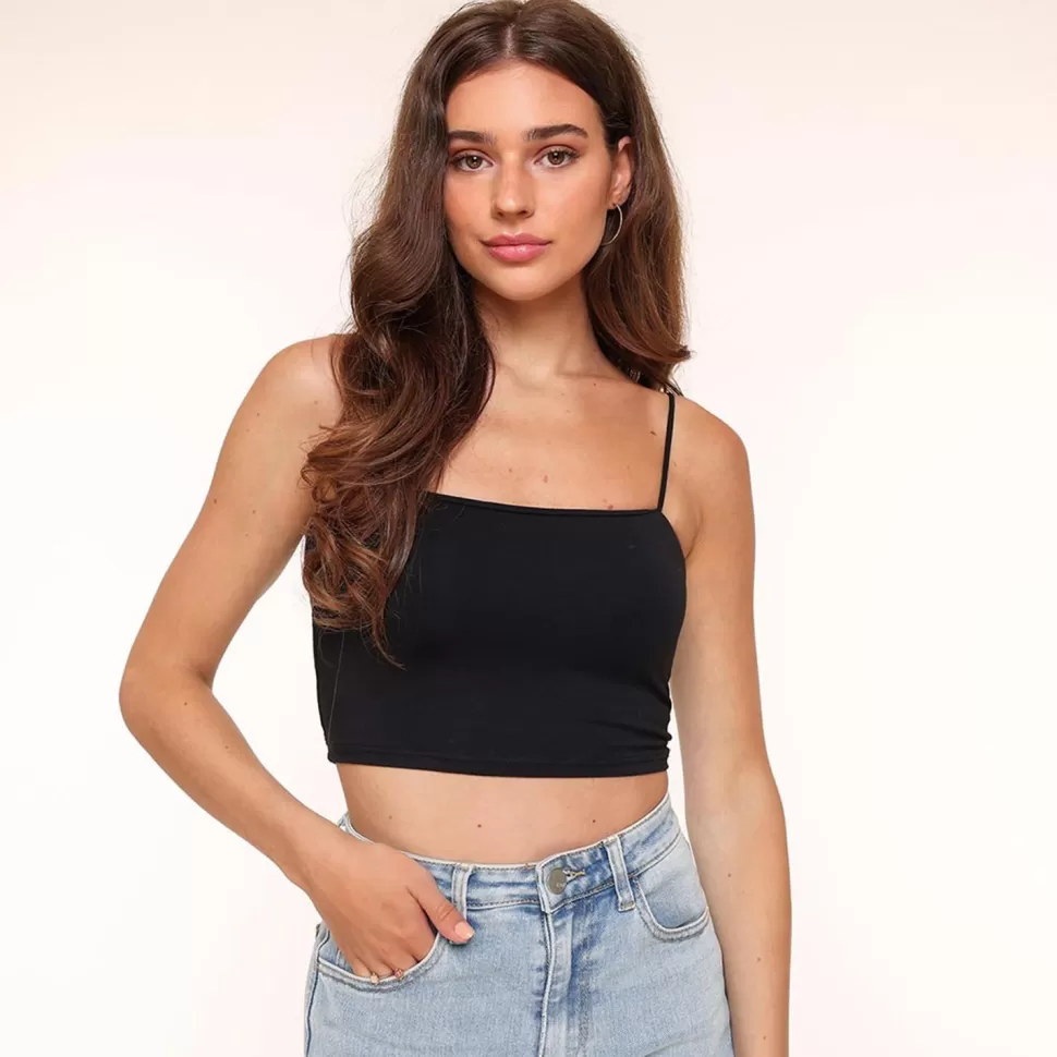 Missen Olivia & Kate Zwarte Basic Bandeau-Top