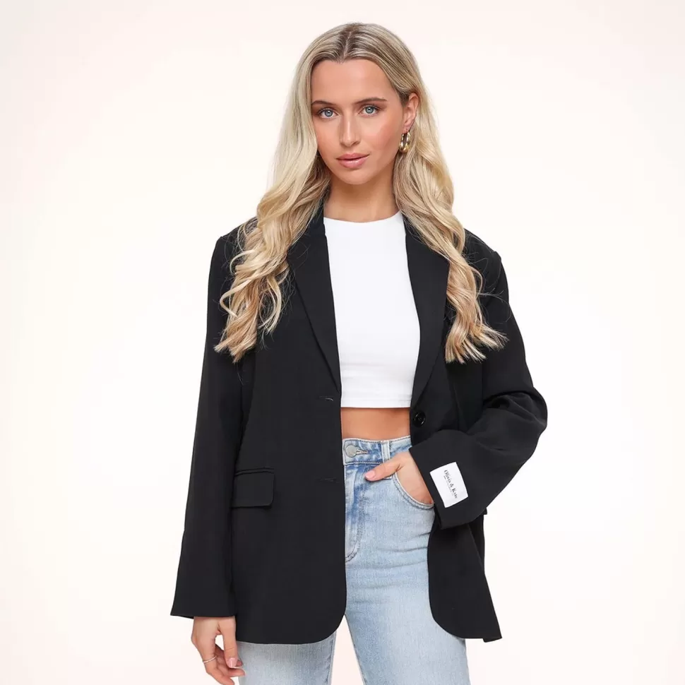 Missen Olivia & Kate Zwarte Studio Basic-Blazer