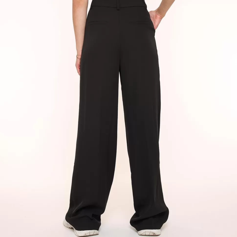 Missen Olivia & Kate Zwarte Wijde-Pantalon